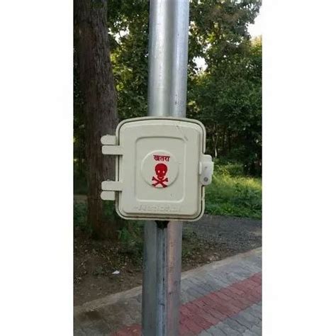 pole electrical box|electrical box for round pole.